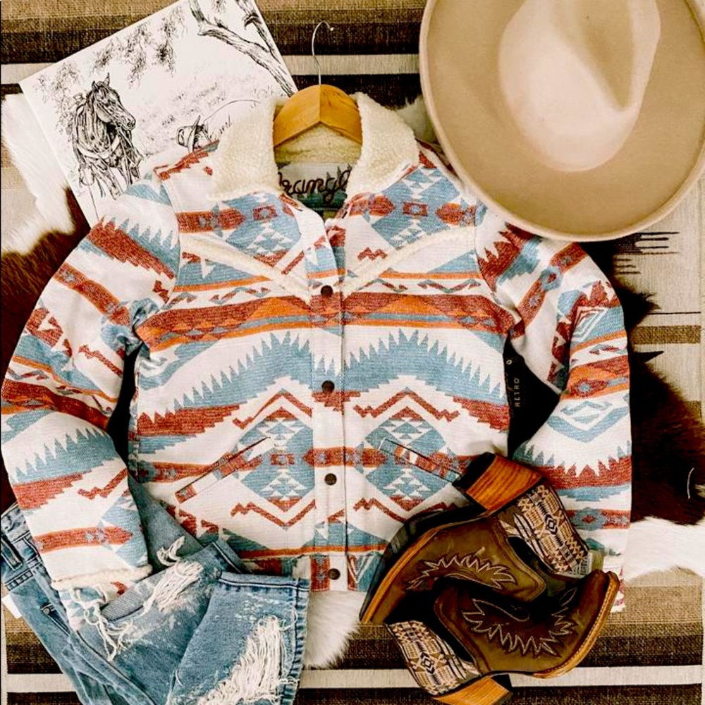 WRANGLER Geometric Sherpa Jacket